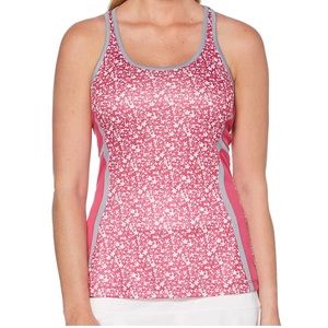 Grand Slam Floral Print Workout Tennis Golf Pickleball Tank Top NWT